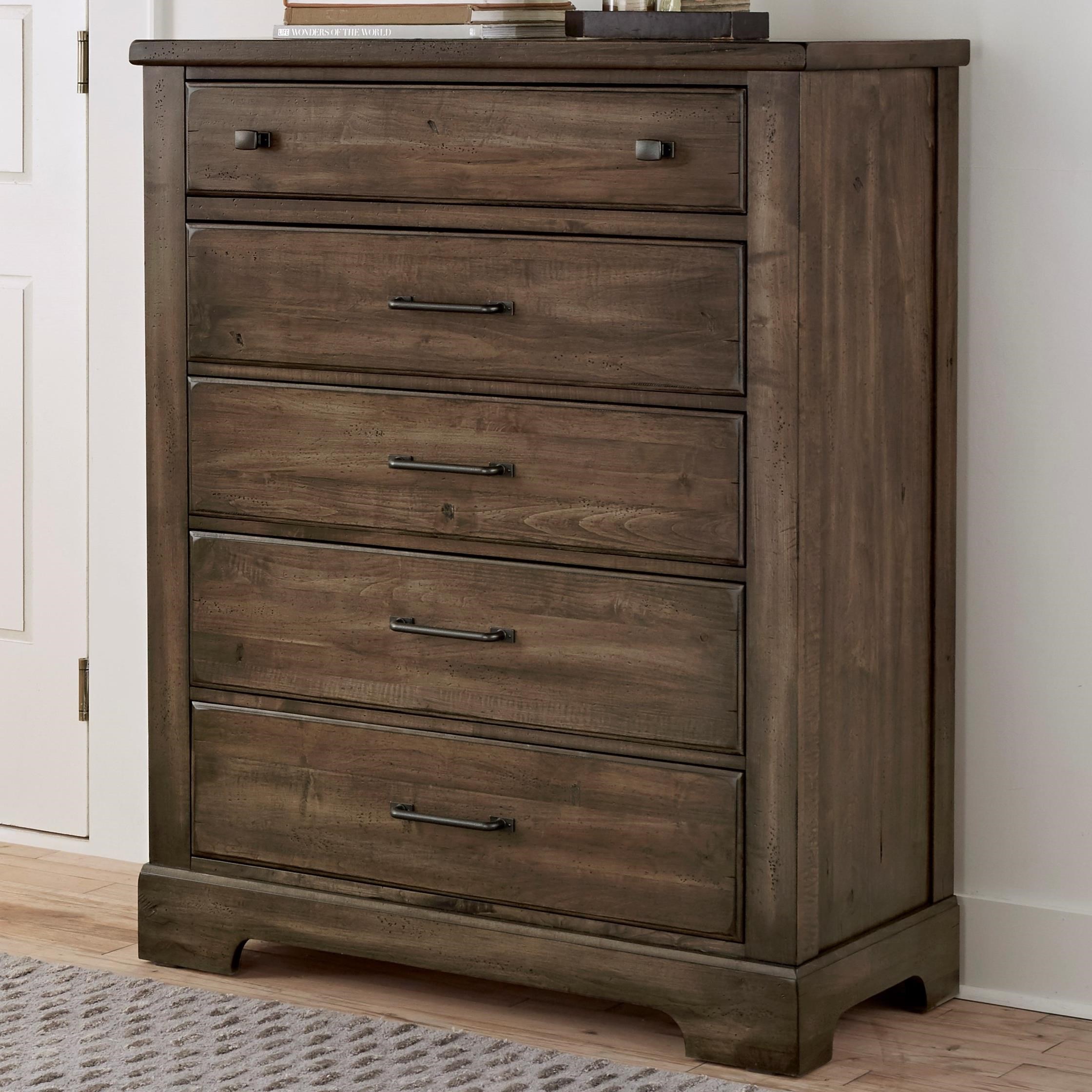 Artisan & Post Cool Rustic 170115 Traditional Solid Wood 5Drawer